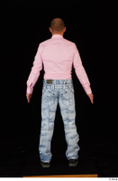  George Lee blue jeans pink shirt standing whole body 0005.jpg
